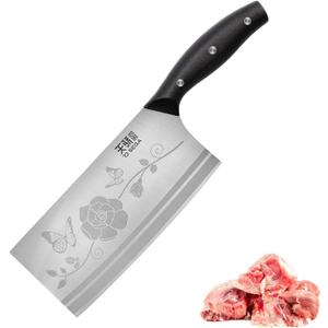 Meat Cleaver Knife 7.5 Inch, Ultra Sharp Chinese Chef's Knives, Full-tang Chopping Knife, 30Cr13 Steel Blade Thickness 2.5 mm, TJ SEGA Series TC1705