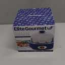 Elite Gourmet EGC322CBL Easy Egg Cooker Electric 7-Egg Capacity, Soft, Medium, Hard-Boiled Egg Cooker with Auto Shut-Off, Measuring Cup Included, BPA Free, Classic Blue