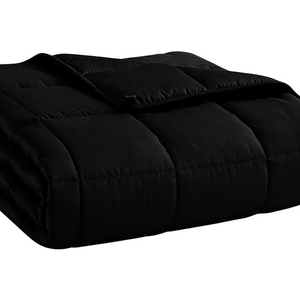 Weighted Blanket for Adults- Dark Grey, 48"x72", 15lbs, Twin Full Size Heavy Throw Blanket, Cooling, Breathable, Microfiber with Glass Beads, Big, Washable, All-Season