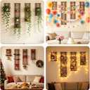 2 Pcs Wall Planter for Indoor Outdoor Plants - Wooden Wall Amounted Plant Holder for Hanging Pots, Vertical Pack Wood Garden Trellis for Climbing Plants Orchid Ivy Vine Rose Patio Home Decor, 47.24"
