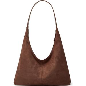 Womens Fashion Suede Shoulder Bags Large Tote Bag Retro Purse Handbag Casual Work Ladies Top Handle Satchel