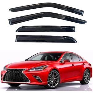 KPY Rain Guards Fit for 2019-2025 Lexus ES300h ES350, Out-Channel Window Visors Vent Wind Deflectors 4PC, Car Accessories for 2019-2025 Lexus ES Series