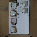 MALACASA Plates and Bowls Sets, Square Dinnerware Sets for 6 (30pcs), Series Blance