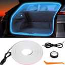 Car LED Strip Lights - Trunk Cargo Ambient Lighting, Ice Blue Colors 7000K, 177.16 inches Flexible LED Light Strip, Easy Install, Waterproof, Universal Fit, for Car Trunks, SUVs, and Vans
