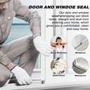 118" Wedge Weather Stripping Door Seal Strip for Door Frame & Window,Self Adhesive Window Insulation Draft Stopper Seal for Winter,Gray Foam Door Gap Filler for Soundproofing Light Blocker,Brown