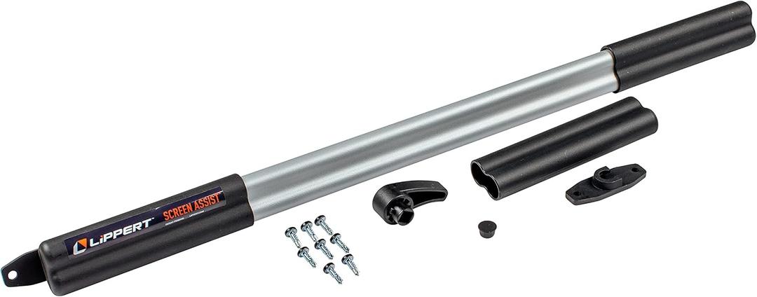 Lippert Screen Assist RV Screen Door Push Bar with Full-Width Push Handle, Durable Construction, Easy Installation - 2021000090