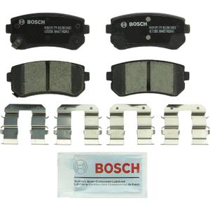 BOSCH BC1398 QuietCast Premium Ceramic Disc Brake Pad Set - Compatible with Select Hyundai Tucson; Kia Cadenza, Forte, Forte5, Sportage; REAR