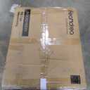 Feandrea Modern Dog Crate Furniture with Charging Station, Medium Kennel Indoor with Flip-up Hidden Acrylic Door, for Small and Medium Dogs up to 45 lb, Pet Side End Table Cage, Natural Walnut (23.8"L x 31.5"W x 24.8"H)