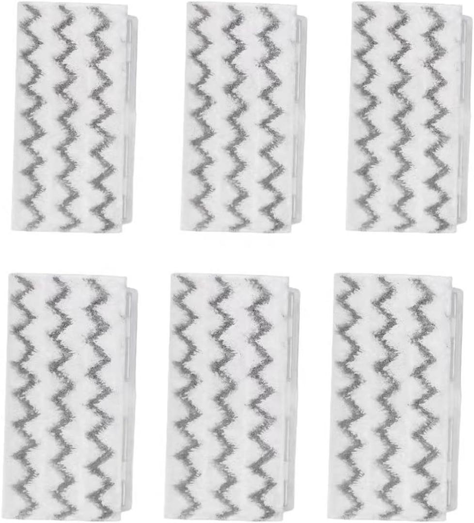 Vacuum Cleaner Mop Cloth (Reusable Replacement Pad). Compatible with Shark VM252C/250/205/200/190, QM250/251/252/253, QM252C, UM205, VC205, VC255, Flat Mop Spare Parts(6pcs)