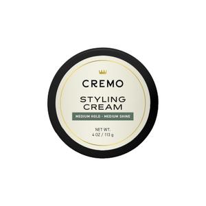 Cremo Hair Styling Cream, Barber Grade, Medium Hold, Medium Shine Hair Products, 4 Oz (4 Ounce (Pack of 1))