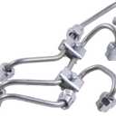 Fuel Injection Pipe Set 16851-53720 16851-53710 16861-53733 Compatible with Kubota D722 D782 Engine, Tractor B7400HSD, B7410D, G1800, GR2120, GR2100