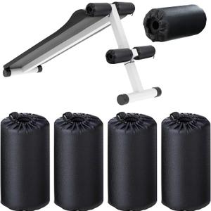 4 Pcs Foam Foot Pads Foam Roller Pad Replacement for Weight Bench Inversion Table and Gym Exercise Equipments(7 x 3.5 x 0.8 Inches)
