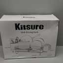 Kitsure Large Dish Drying Rack - Extendable Dish Rack, Multifunctional Dish Rack for Kitchen Counter, Anti-Rust Dish Drainers with Cutlery & Cup Holders 19.2"-26.7" L x 12.9" W, White (Standard)