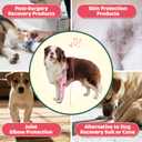Dog Front Leg Recovery Sleeve Single Sleeve to Prevent Licking, Scratching & Biting Cone Collar Alternative for Surgery, Wound Care, ACL CCL, Joint Protection(Blush Strawberry XS)