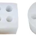 2 3D three-dimensional and versatile mini pillars, candles, silicone molds, aromatherapy, dessert gummy clay sculptures
