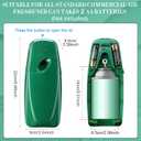 Maxcheck 4 Pcs Automatic Air Freshener Spray Dispenser Wall Mounted Automatic Spray Dispenser Air Freshener for Bathroom Battery Operated Free Standing for Commercial Place and Room (Dark Green)