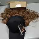 SEGO Baseball Cap with Hair Extensions for Women Heat Resistant Synthetic 2" Adjustable Long Wavy Hairpiece Replacement Wigs in Black Hat for Girls 12A Light Brown
