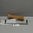 VEHHE Kitchen Towel Holder, Hand Screwed Telescopic Kitchen Towel Rack, Stainless Steel Adjustable Length and Width Over The Cabinet Door Towel Rack with EVA Foam Pad (Silver) (Tool-free Installation | Silver)