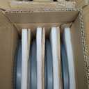 Famiware Nebula Ridge Stoneware Dinnerware Sets, Plates and Bowls Sets for 4, 12 Pieces Dishes Set, Microwave and Dishwasher Safe Kitchen Plates, Charcoal