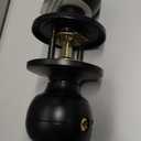 Fingerprint Door Lock, Smart Fingerprint Door Knob with Lock, Biometric Door knob with App Control & Key, Keyless Thumbprint Entry Door Lock for Bedroom, Front Door, Home, Apartment Office-Matte Black