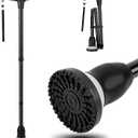 Walking Cane for Seniors Cool Canes for Women Men, Adjustable, Foldable, Collapsible Walking Canes with Storage Bag All Terrain Retractable Walking Stick for Seniors & Adults Black