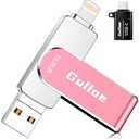 Gulloe 512GB USB Flash Drive Intended for iPhone iPad, Memory Stick Storage for Photos and Videos Backup, Compatible with iPhone iPad Android PC, Plug and Play, No Application Required (Pink)