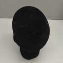 2 Pack Black Mannequin Head Stand, Velvet Male Manikin Head Wig Stand, Foam Head for Wigs, Hats, Glasses, Masks