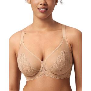 HSIA Minimizer Bras for Women Large Bust Full Coverage Lace Plus Size Bra - Mermaid Scales (L)