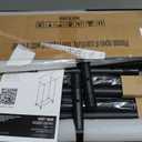 Double Rods Clothes Rack, Rolling Clothing Rack for Hanging Clothes Portable Wardrobe Rack, Metal Garment Rack Sturdy Coat Rack for Bedroom Laundry Living Room, Black