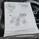 Liberty Garden Residential Grade Four Wheel 250 Foot Capacity Steel Frame Water Hose Reel Cart with Basket for Backyard, Garden, or Home, Brown, Bronze