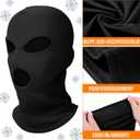 Seematn 8 Pcs 3 Hole Full Face Ski Mask for Men Women, Summer Cooling Neck Gaiter, UV Protector Motorcycle Ski Scarf Sports