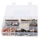 HOBBYIN 180Pcs Furniture Connecting Hardware Connectors Assortment Kit, Furniture Fastener Set Cam Lock Assortment Kit, Cam Lock for Furniture Connecting