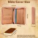 Bible Cover, Durable and Stylish, Protective Fit with Handle for Bible and Accessories, Ideal Gift for Men and Women