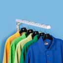 Foldable Hanger Storage System for Clothes and Laundry, Closet Organizer, Garage and Ladder Storage, Tool and Extension Cords, and Bike Rack