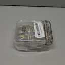 Hotop 60 Pieces 1.26 Inch Metal Drapery Curtain Rings Curtain Hanging Rings and 60 Pieces Metal Drapery Pin Hooks for Drapes Window Door Shower (Champagne Gold)