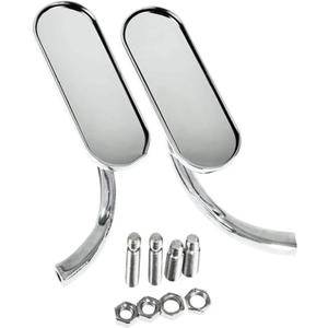 Accessories Motorcycle 8Mm&10Mm Mini Oval Mirrors Motorcycle Retro Rearview Mirror