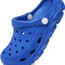 Toddler Kids Clogs for Boys Girls Comfortable Slip on Sandals Beach Pool Slipper (Blue) 25