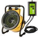 Aarcinhke Greenhouse Heater with Digital Thermostat, 1500W Electric Outdoor Heaters for Patio, Fast Heating, Overheat Protection, Dustproof Design for Grow Tent, Green House, Flower Room, BK