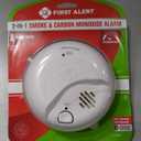 First Alert BRK Combination Smoke & Carbon Monoxide Alarm, Battery Operated Detector with Test & Silence Button, SMICO100, 1-Pack, Expire Date 2035/Nov 26