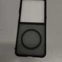 NO.1 Magnetic for Motorola Razr Ultra 2025 Case Compatible with MagSafe[Military Shockproof][Translucent Matte][Anti-Fingerprint] Soft Silicone Bumper for Moto Razr Ultra 2025 Case Slim,Black