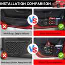 MusixiA Metal Front Door Storage Pockets for Jeep Wrangler JL JLU 4XE 2018-2025 & Gladiator JT 2020-2025, Door Storage Organizer Accessories 2PCS