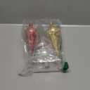 3Pcs Vintage Tree Topper Finial Christmas Tree Topper Plastic Hand- Painted Treetops for Xmas Home Holiday Party Decorations Ornament