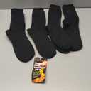 Sunew 4 Pairs Thermal Socks Skiing Snowboarding Hiking Mens Womens 7X Warmer Winter Crew Boot Socks (Large)