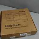 Drum lamp shades, 13x13x10in Fabric Lamp Shade, Printed Floral and Bird Print Lamp shades, 1 Pack Lamp Shades for Table Lamps, Support Spider and E26/E27 Base