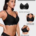 Bras for Women No Underwire - Wireless Seamless Bralettes with Support Padded Full Coverage Comfortable Tshirt Bra size LARGE