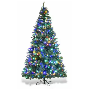 8 ft. Pre-Lit LED Premium Hinged Artificial Christmas Tree with 750 LED Lights and Stand 8 ft. Pre-Lit LED Premium Hinged Artificial Christmas Tree with 750 LED Lights and Stand