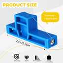 Angle Cutting Clay Tool, Small Steel Wire Bevel Cutter, Blue Pottery Angle Clay Trimming Tool, Plastic Pottery Trimming Tools, Plastic Ceramic Wire for Ceramics and Sculpting (2.7x1.1x0.6 Inch)