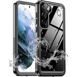 MOZOTER for Samsung Galaxy S21 Plus Case Waterproof,[IPX8 Underwater Case][Full Body Shockproof & Military Dropproof] Clear Sound Quality Built-in Screen Protector for Samsung S21 Plus 6.7 inch-Black