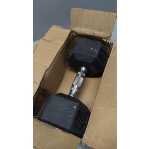 CAP Barbell 30 LB Rubber Coated Hex Dumbbell Hand Weight with Padded Grip - Pair | Comfort Grip