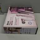 Shark FlexFusion Hair Straightener & Powerful Dryer with Diffuser, Fusion Hair Brush, Ceramic Air Styler with Auto-Wrap Curlers, Ceramic Plates, Cosmic Blush HD642S